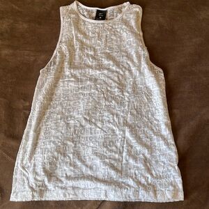 Nike DRI-FIT white muscle tee